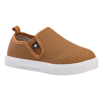 Slip-On-Caramelo-Kids-Cabedal-Perfuros-|-Molekinho-Tamanho--19---Cor--CARAMELO-0